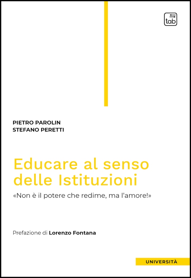 Book cover for Educare al senso delle Istituzioni