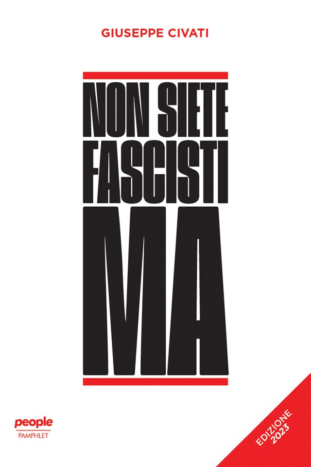 Buchcover für Non siete fascisti ma (edizione 2023)