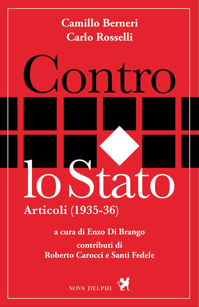 Kirjankansi teokselle Contro lo Stato. Articoli (1935-36)