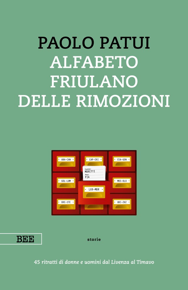 Kirjankansi teokselle Alfabeto friulano delle rimozioni