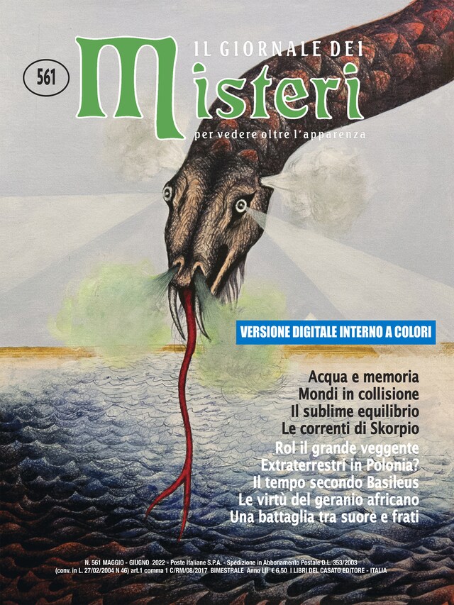 Book cover for Il Giornale dei Misteri 561 a colori