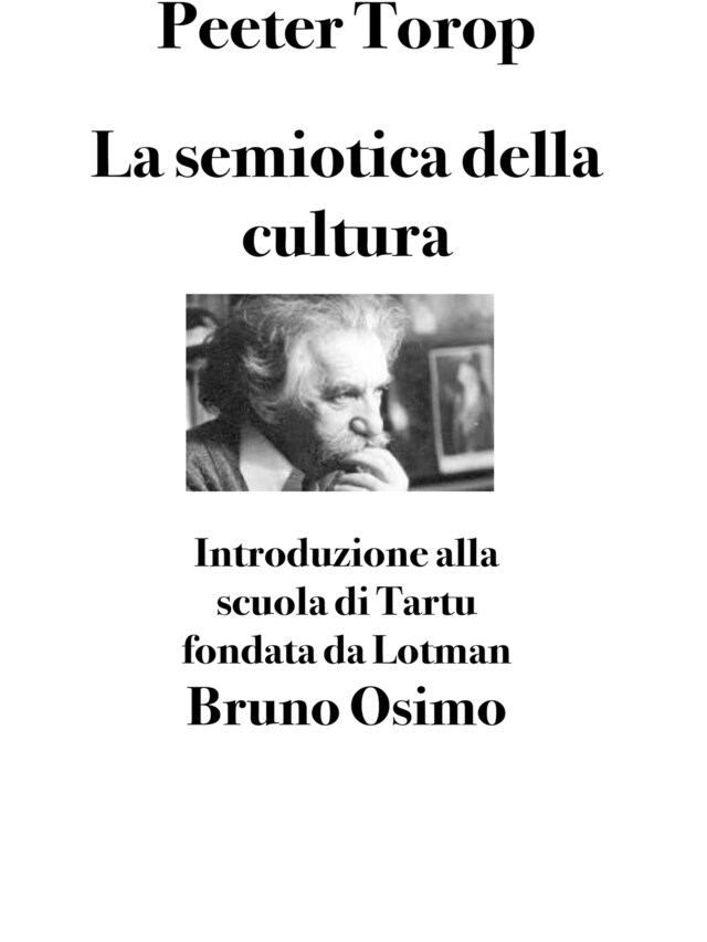 Kirjankansi teokselle La semiotica della cultura