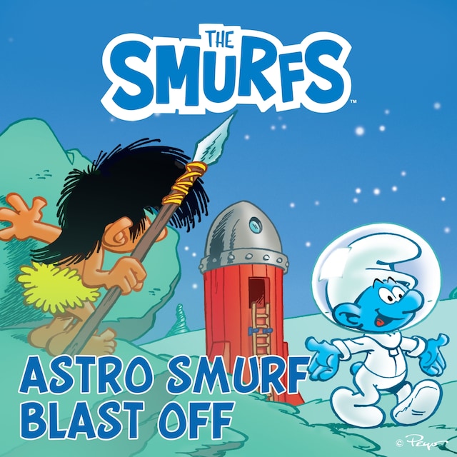 Boekomslag van Astro Smurf Blast Off