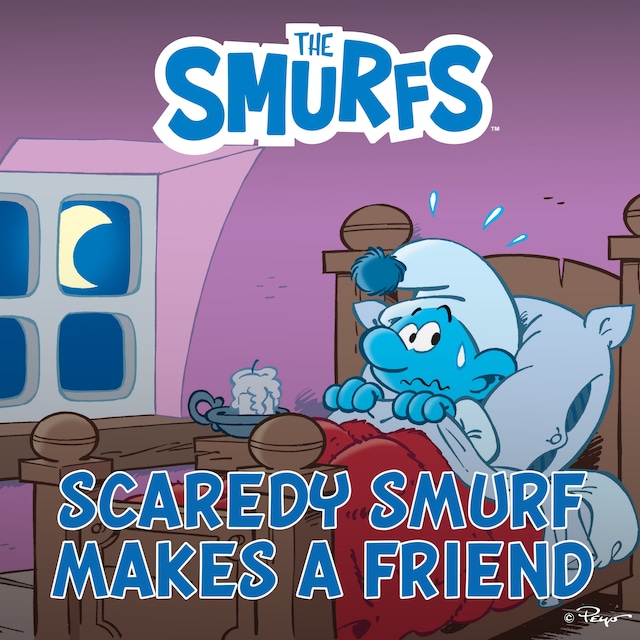 Portada de libro para Scaredy Smurf Makes a Friend