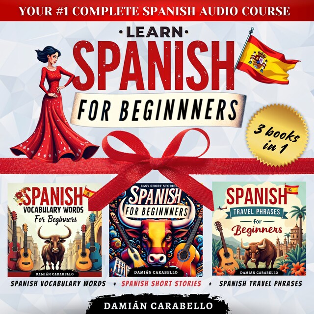 Book cover for Learn Spanish for Beginners: 3 Books in 1