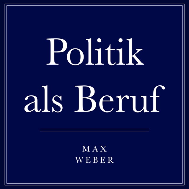 Politik als Beruf