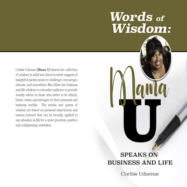 Book cover for Words of Wisdom: Mama U Speaks on Business and Life