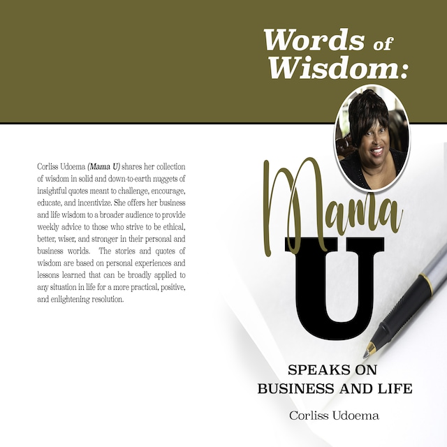 Okładka książki dla Words of Wisdom: Mama U Speaks on Business and Life