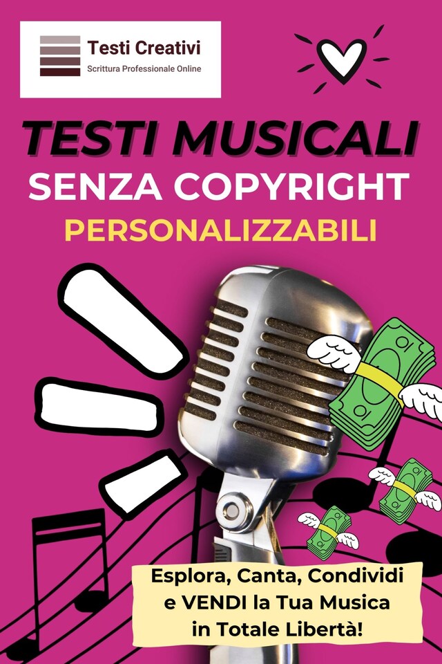 Copertina del libro per Testi Musicali Senza Copyright Personalizzabili