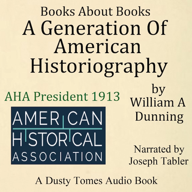 Book cover for A Generation of American Historiography