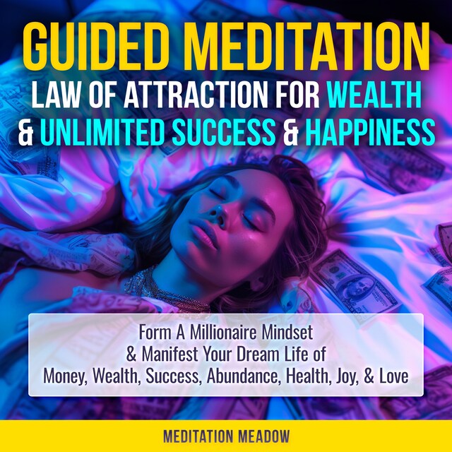 Book cover for Guided Meditation - Law of Attraction for Wealth & Unlimited Success & Happiness