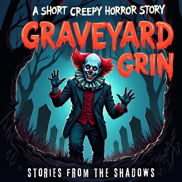 Book cover for Graveyard Grin. A Short Creepy Horror Story