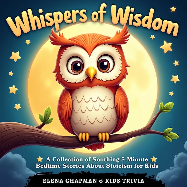 Bokomslag för Whispers of Wisdom. A Collection of Soothing 5-Minute Bedtime Stories About Stoicism for Kids