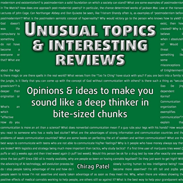 Okładka książki dla Unusual Topics & Interesting Reviews