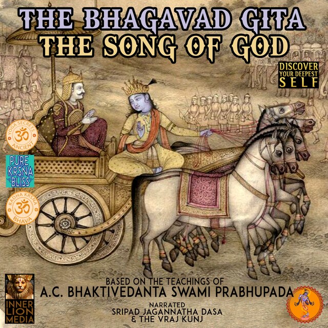 Kirjankansi teokselle The Bhagavad Gita