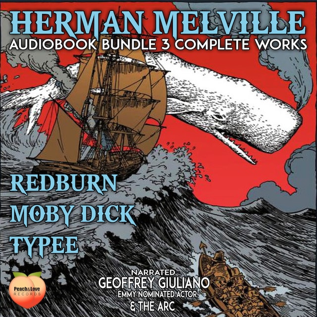 Couverture de livre pour Herman Melville Audiobook Bundle 3 Complete Works