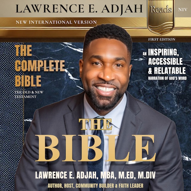 Kirjankansi teokselle Lawrence E. Adjah Reads the Bible: New International Version (NIV): The Complete Bible