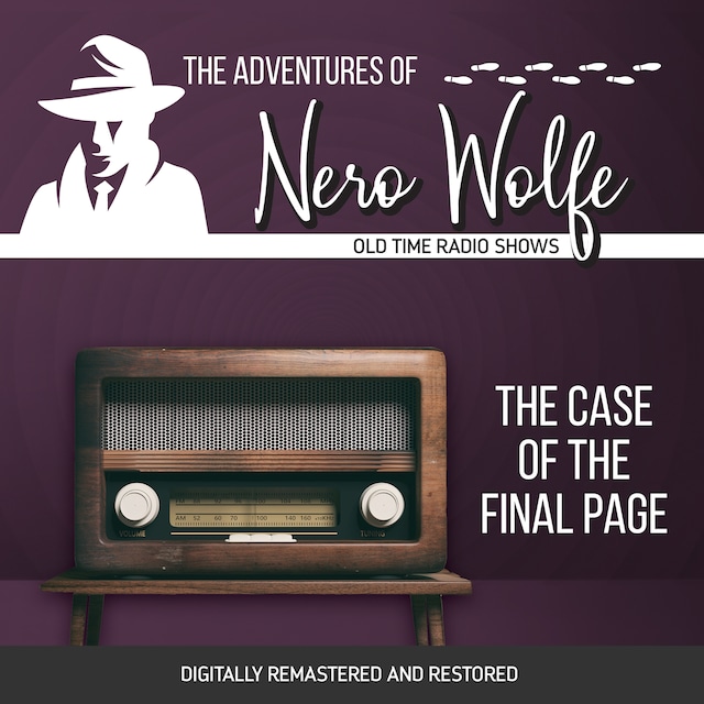 Portada de libro para The Adventures of Nero Wolfe: The Case of the Final Page