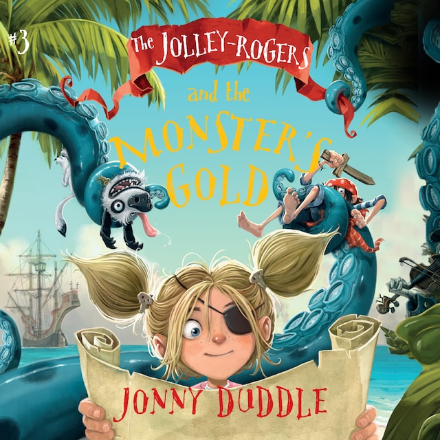 Boekomslag van The Jolley-Rogers and the Monster's Gold
