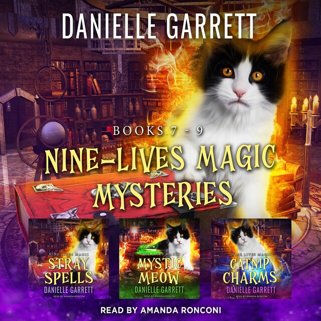 Book cover for Nine Lives Magic Mysteries Boxed Set, Books 7-9