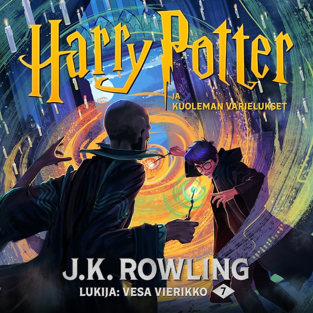 Book cover for Harry Potter ja kuoleman varjelukset