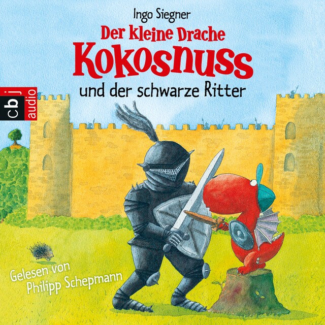 Kirjankansi teokselle Der kleine Drache Kokosnuss und der schwarze Ritter