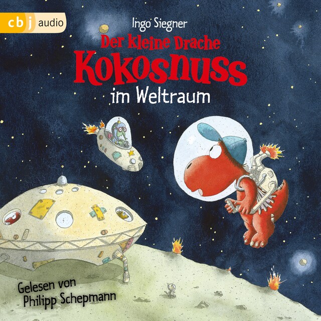 Buchcover für Der kleine Drache Kokosnuss im Weltraum -