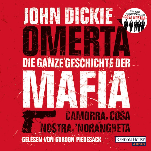 Book cover for Omertà. Die ganze Geschichte der Mafia