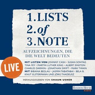 Lists of note – live als Hörbuch