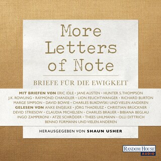 More Letters of Note als Hörbuch