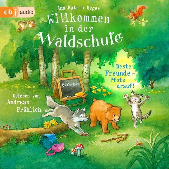 Buchcover für Willkommen in der Waldschule – Beste Freunde – Pfote drauf!