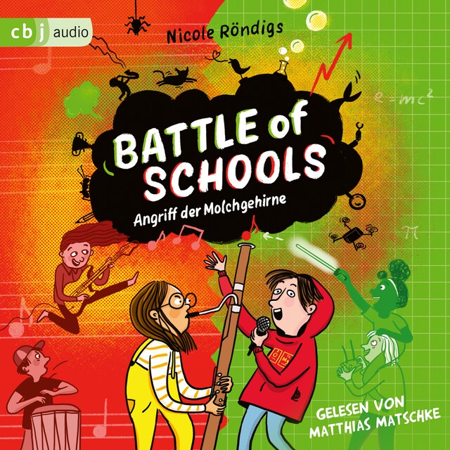 Buchcover für Battle of Schools  - Angriff der Molchgehirne