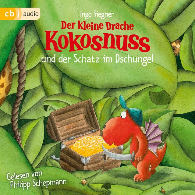 Buchcover für Der kleine Drache Kokosnuss und der Schatz im Dschungel