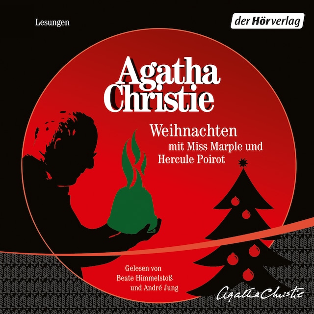 Buchcover für Weihnachten mit Miss Marple und Hercule Poirot