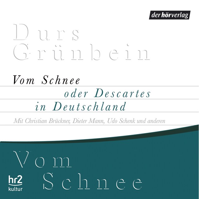 Buchcover für Vom Schnee oder Descartes in Deutschland