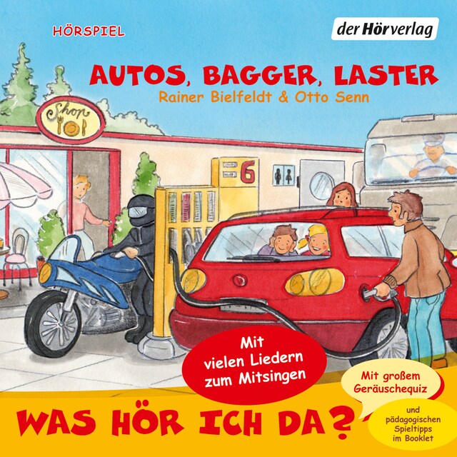 Buchcover für Was hör ich da? Autos, Bagger, Laster