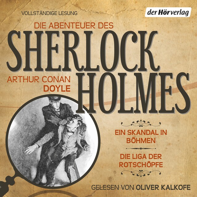 Buchcover für Die Abenteuer des Sherlock Holmes: Ein Skandal in Böhmen & Die Liga der Rotschöpfe