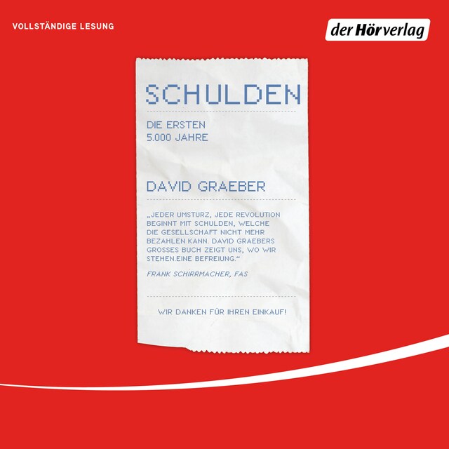 Book cover for Schulden. Die ersten 5000 Jahre