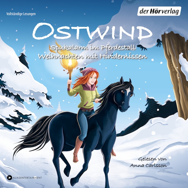 Buchcover für Ostwind. Spukalarm im Pferdestall & Weihnachten mit Hindernissen