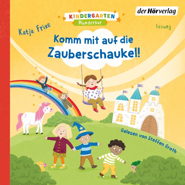 Buchcover für Kindergarten Wunderbar – Komm mit auf die Zauberschaukel!