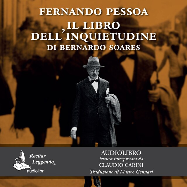 Kirjankansi teokselle Il libro dell'inquietudine di Bernardo Soares