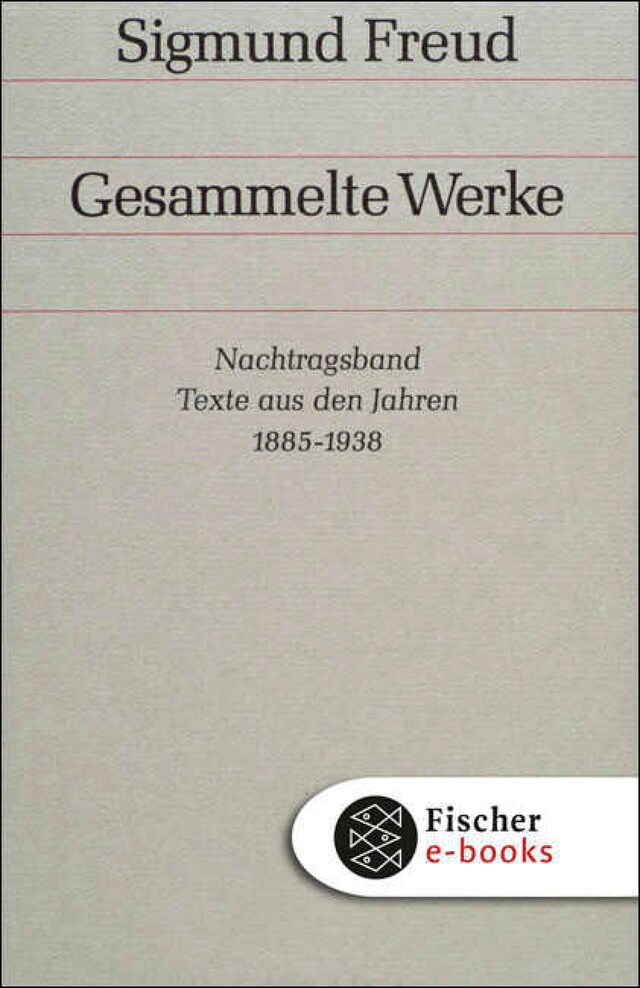 Buchcover für Nachtragsband: Texte aus den Jahren 1885 bis 1938