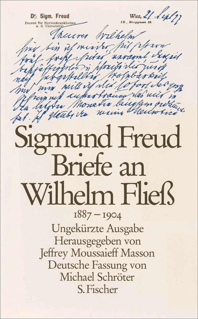 Buchcover für Briefe an Wilhelm Fließ 1887-1904