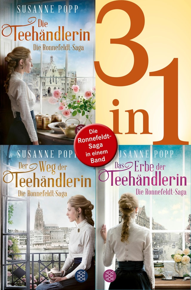 Buchcover für Die Teehändlerin / Der Weg der Teehändlerin / Das Erbe der Teehändlerin - Die Ronnefeldt-Saga in einem Band