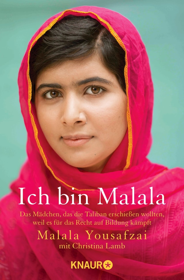 Kirjankansi teokselle Ich bin Malala