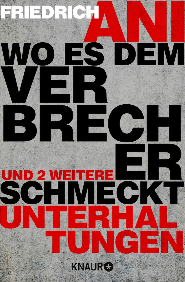 Book cover for Wo es dem Verbrecher schmeckt
