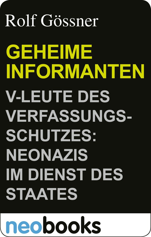 Okładka książki dla Geheime Informanten