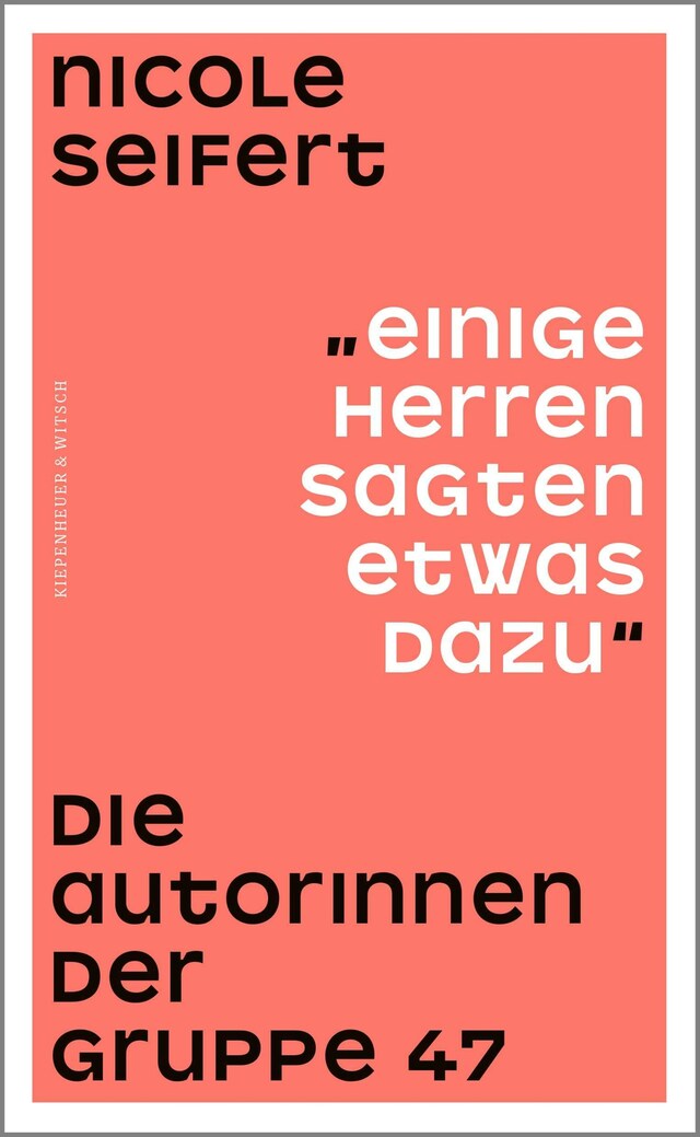 Book cover for "Einige Herren sagten etwas dazu"