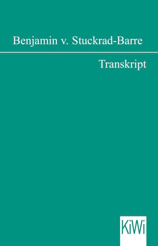 Book cover for Transkript