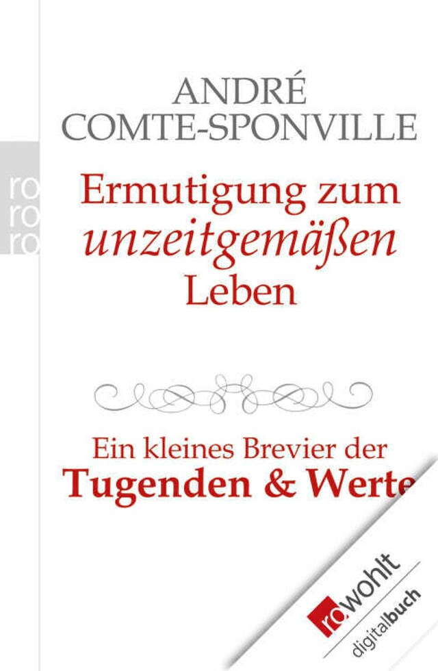 Book cover for Ermutigung zum unzeitgemäßen Leben